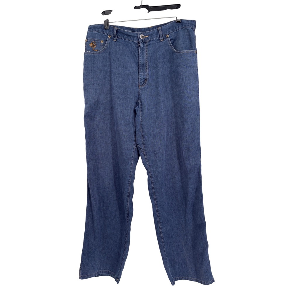 Patagonia VTG Mens Y2K Hemp Denim Rhythm Jeans Blue Straight Leg Work Pants 36